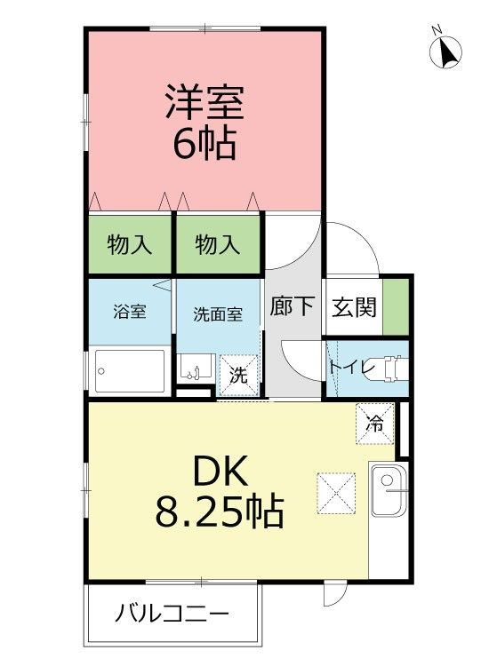 プルミエ 202号室 間取り