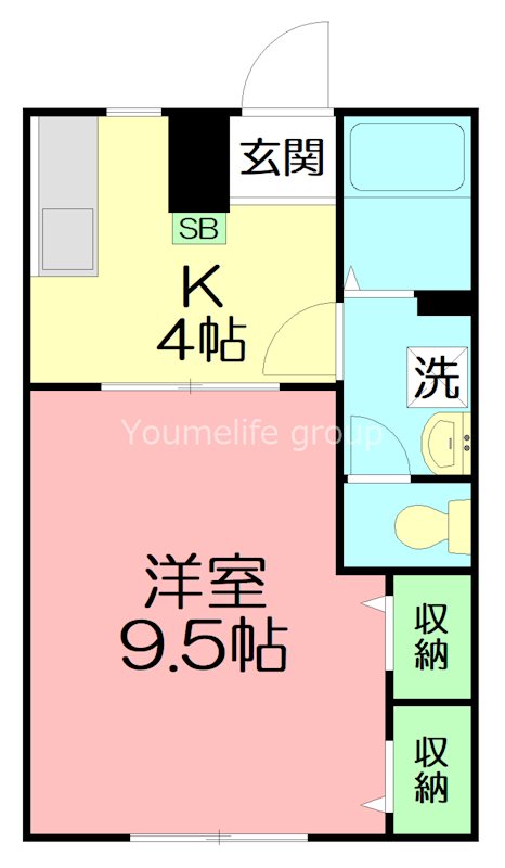 ピュアコート・すみれ 103号室 間取り