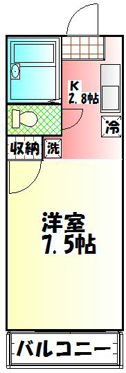 ノバビュー東海 103号室 間取り