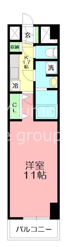 アイケー扇町 205号室 間取り