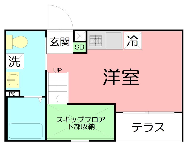 Maison de la plage(メゾンドラプラージュ) 101号室 間取り