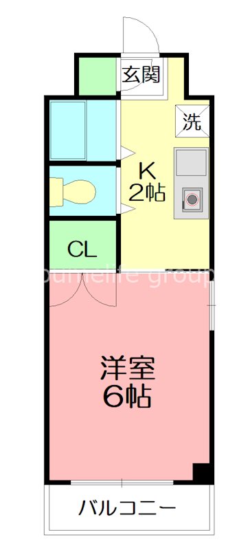 サンビレッジ伊勢原 604号室 間取り