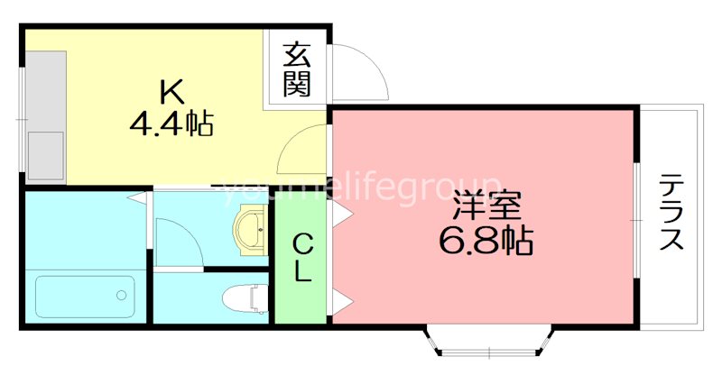 アトイーズハイツ  101号室 間取り