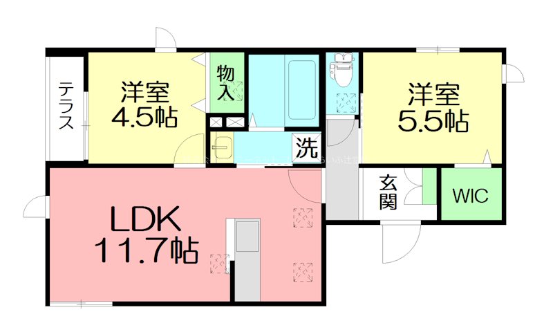 アルモ湘南Ⅱ 103号室 間取り