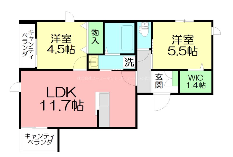 アルモ湘南Ⅱ 203号室 間取り