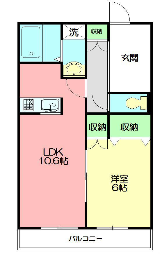 リヴァージュ湘南 102号室 間取り
