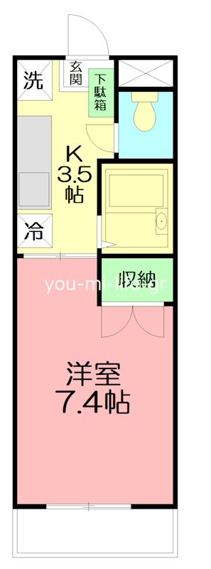プロスペリティ旭湘南 202号室 間取り