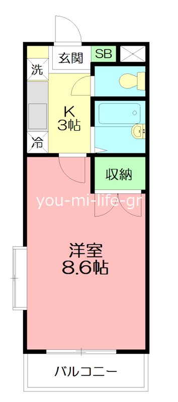 ヴィラ一番館 204号室 間取り