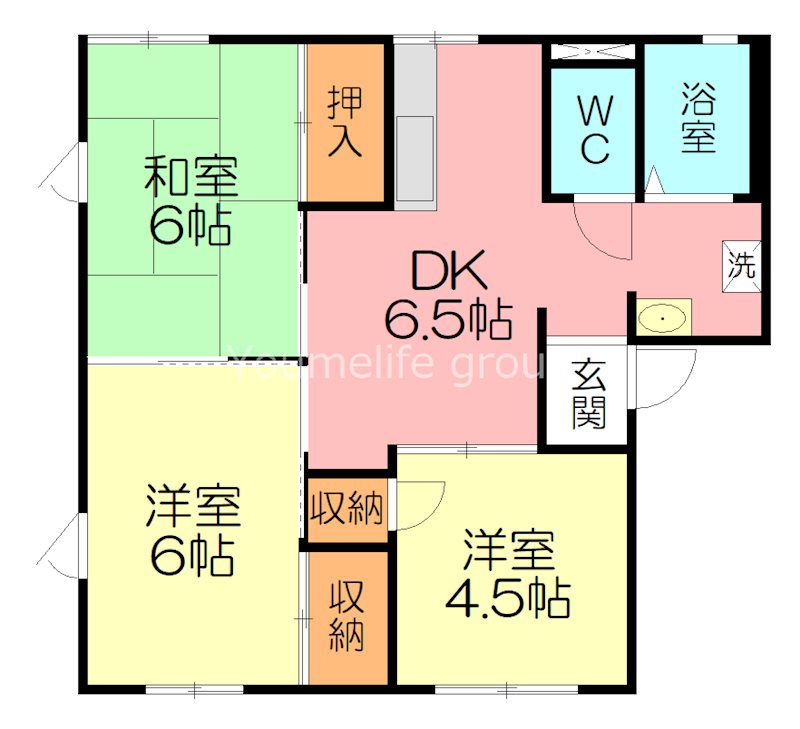 コーポ中沼Ⅱ 102号室 間取り