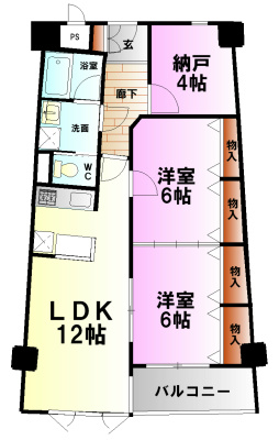 ラフェリオ鴨宮 間取り