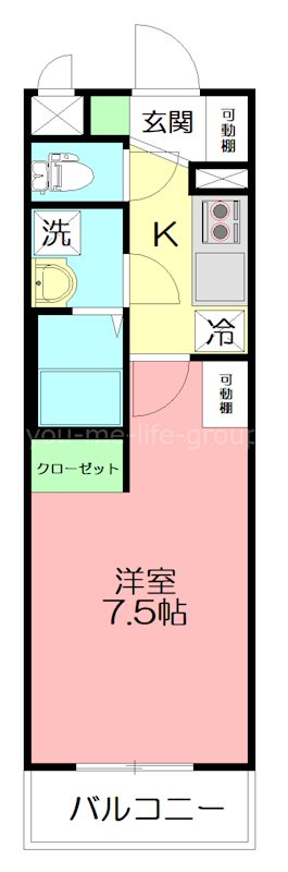 AIKOU MANSION 103号室 間取り