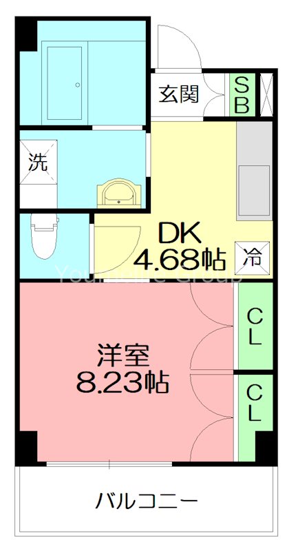 芦谷の杜   104号室 間取り