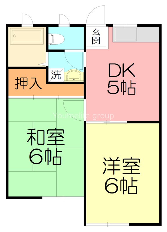 メイプルよりずみB 102号室 間取り