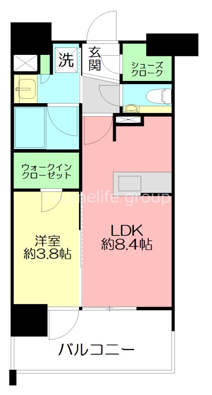 クリオ藤沢セントラルマークス 1004号室 間取り