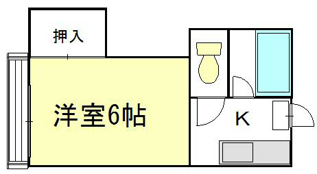 インベストメント南矢名 103号室 間取り