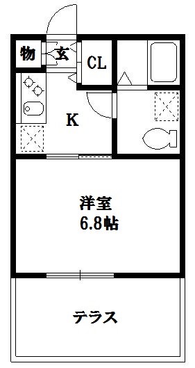 ヒルトップ瀬谷 102号室 間取り