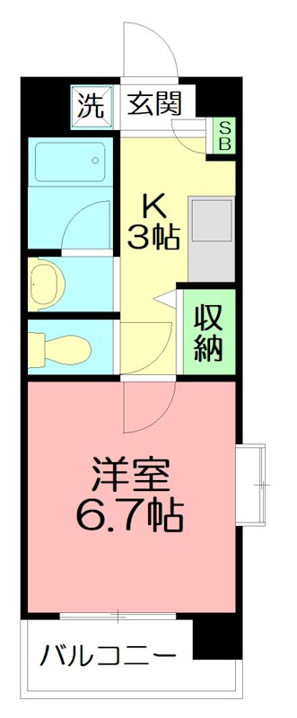 横浜元町ガーデン16 101号室 間取り