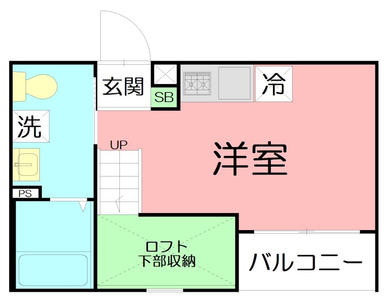Maison de la plage(メゾンドラプラージュ) 202号室 間取り