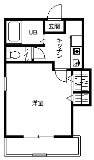 ルナリア 201号室 間取り