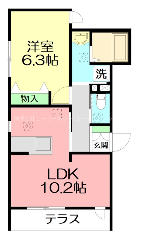 Ｃｅｌｅｓｔｉｎｅ　湘南 101号室 間取り