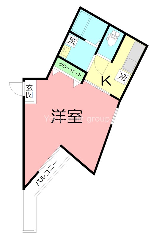 横浜元町ガーデン18 301号室 間取り