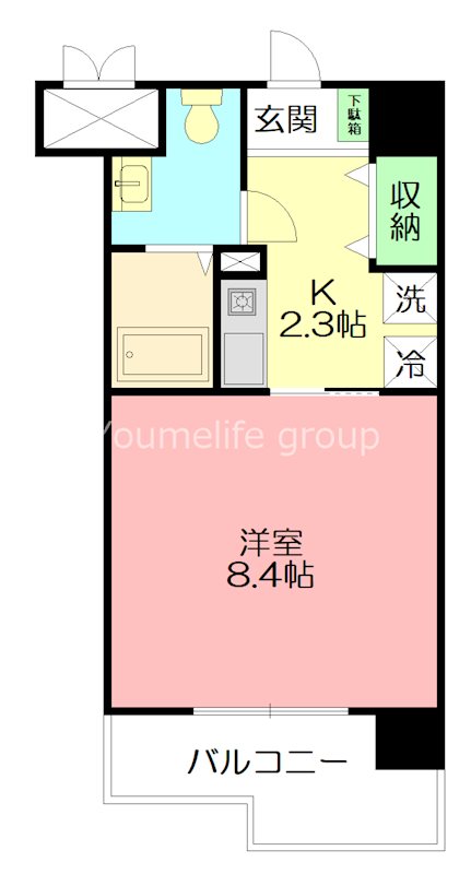 レザンヴェルジェ 402号室 間取り