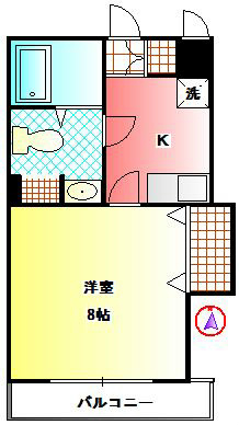 エクセル東海 202号室 間取り