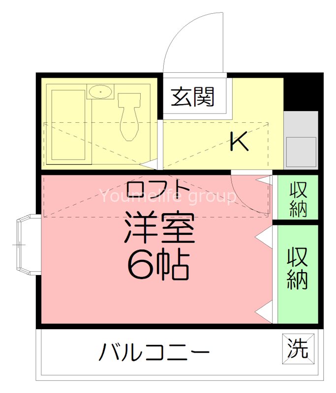 パレス・ランA 201号室 間取り