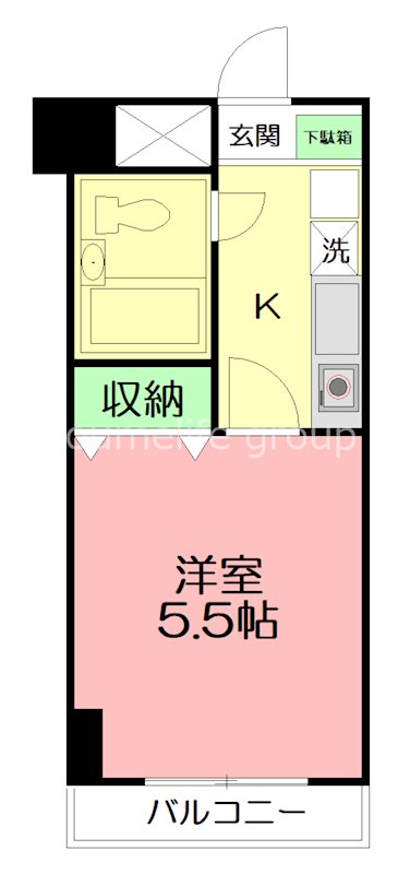 クリオ愛甲石田壱番館 205号室 間取り