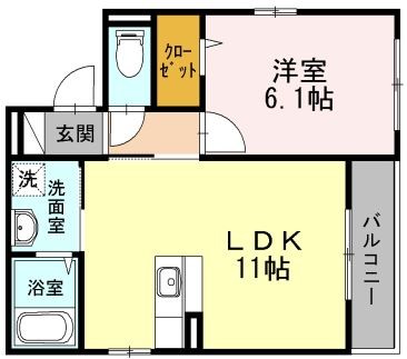 マ　メゾン　クラミ 301号室 間取り