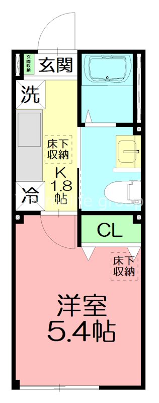 コントレイル湘南 A-2号室 間取り