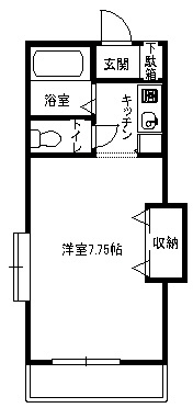 ハイツひばり 201号室 間取り