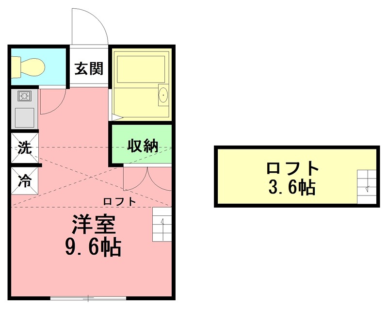 ロイヤルエモンド藤沢 103号室 間取り