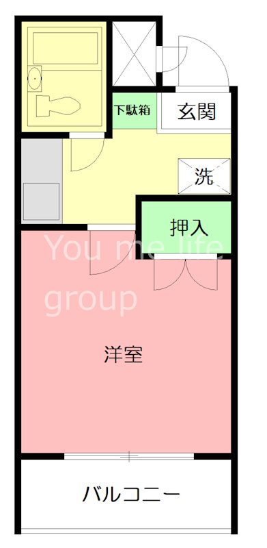 藤沢・KC湘南ハイツ 306号室 間取り