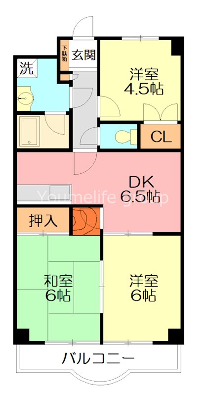 ＴＥＫ藤沢ハイツ 304号室 間取り