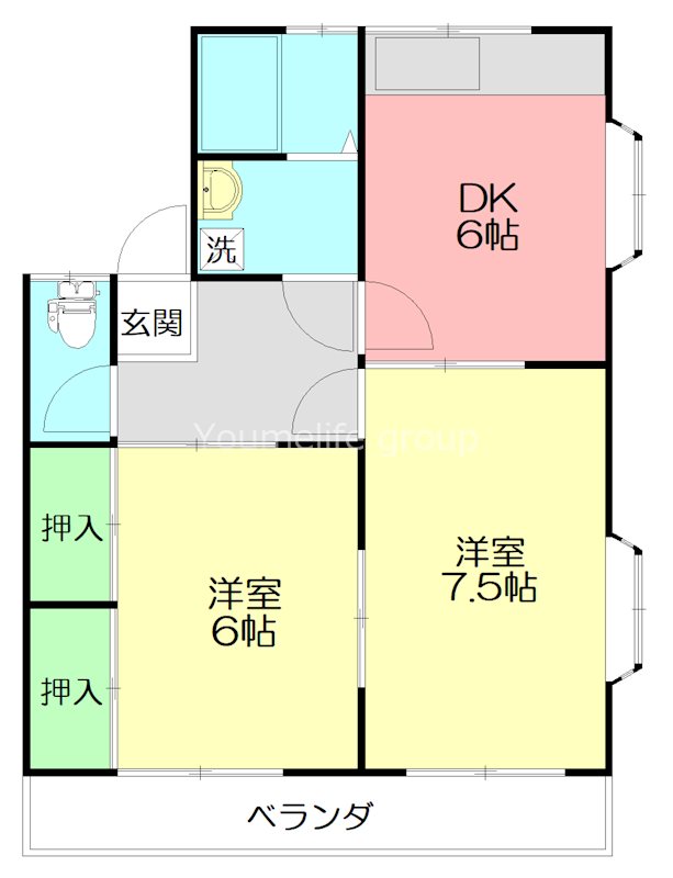 コーポM 201号室 間取り