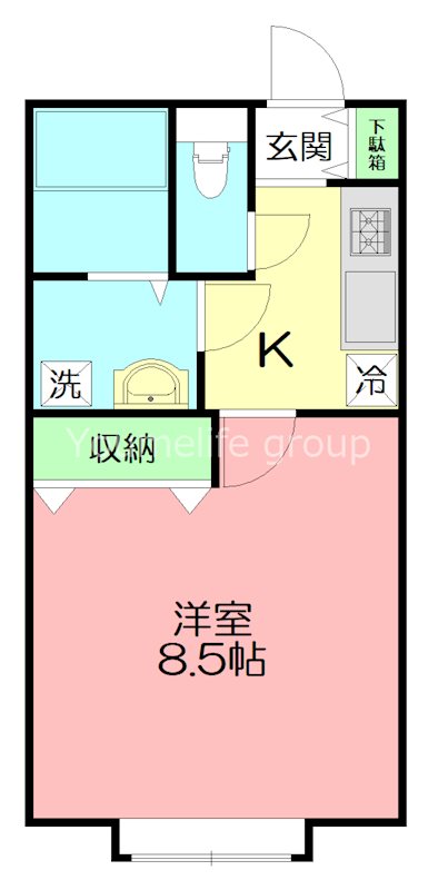 クロノストリア 203号室 間取り
