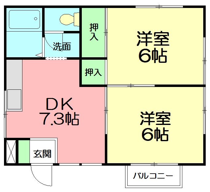 アイレッツ・ヒロ 203号室 間取り