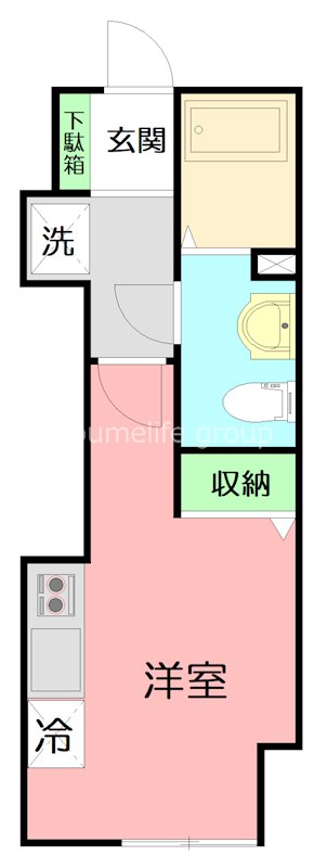フローラ湘南茅ヶ崎 103号室 間取り