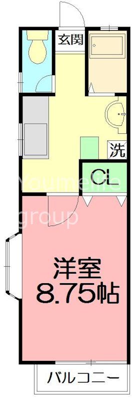 ローズビラタナカ 101号室 間取り