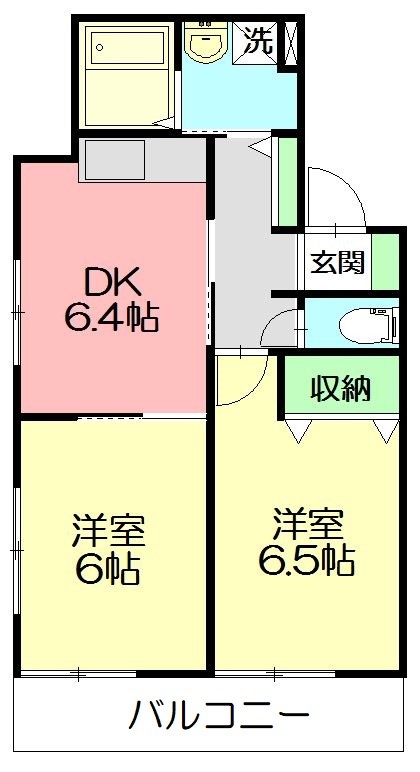 メゾン樹 201号室 間取り