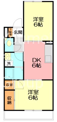 メゾンパサニア  205号室 間取り