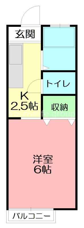 プリンスハウス C号室 間取り