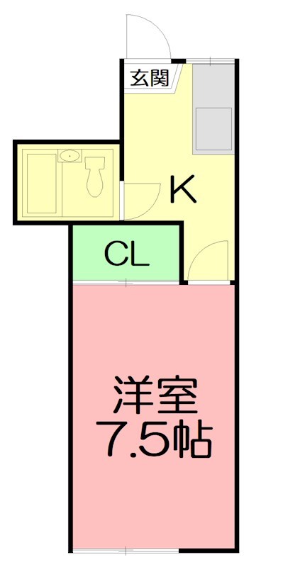 ムツミハイツ 103号室 間取り
