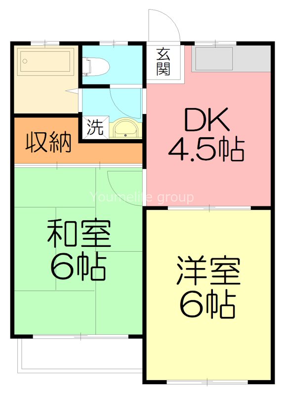メイプルよりずみB 202号室 間取り