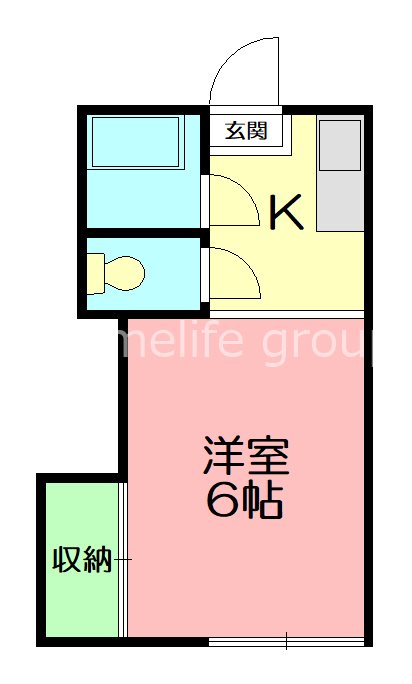 コーポジュネス 202号室 間取り