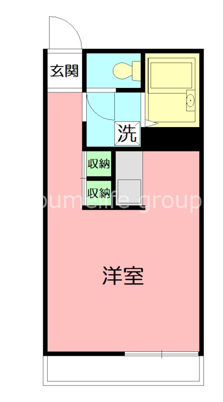 ヴィラ萩山A 103号室 間取り