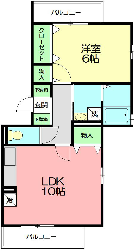エミネンス 301号室 間取り