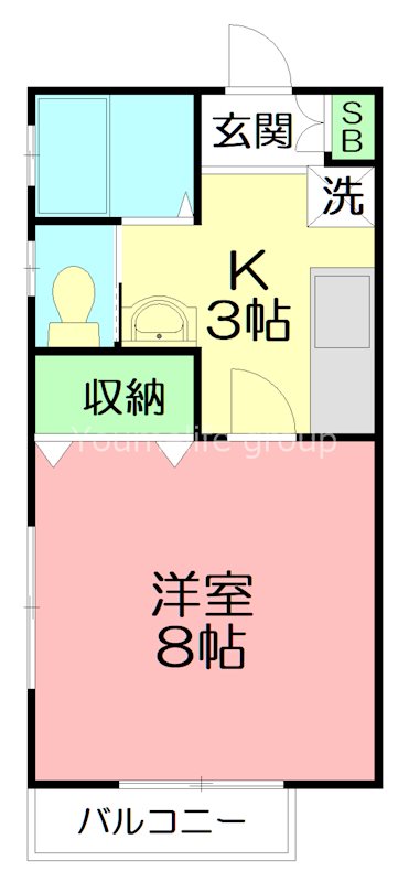 ルミウス 101号室 間取り