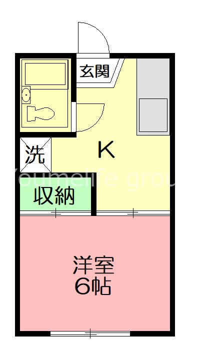 メゾンパレット 103号室 間取り